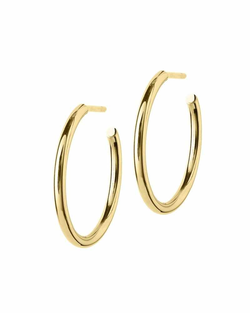 Hoops Earrings Gold Medium